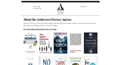 Desktop Screenshot of andersonliteraryagency.com